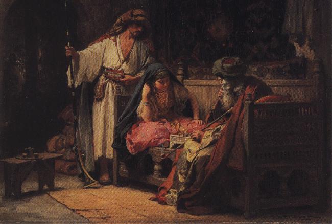 Frederick Arthur Bridgman A Challenging Moment.